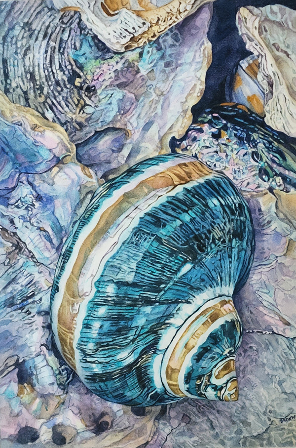 Bronwen Schalkwyk's AMPHITRITE'S ALLURE - watercolour by Bronwen Schalkwyk
