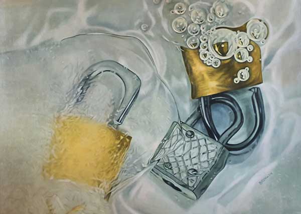 Bronwen Schalkwyk's BREAK FREE – 890mm x 640mm Oil on Canvas by Bronwen Schalkwyk