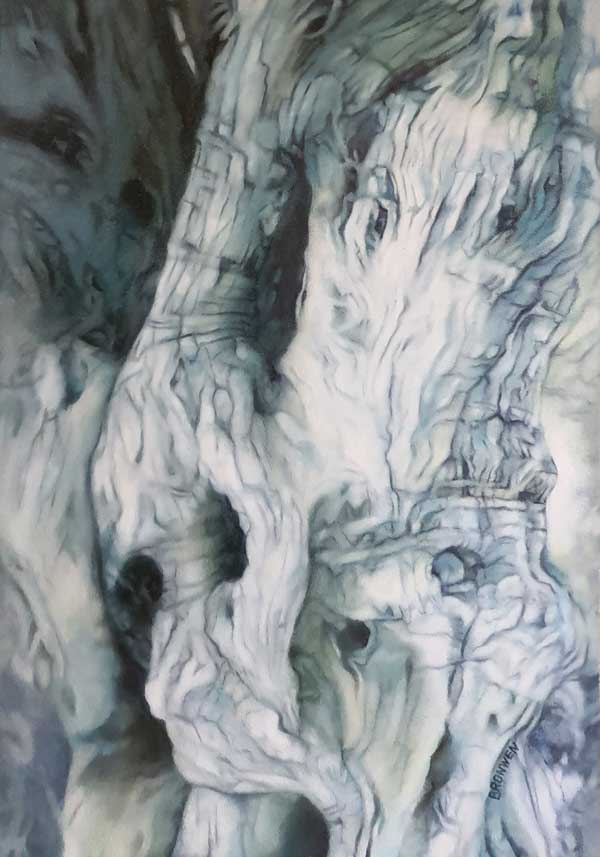 Bronwen Schalkwyk's BY THE LIGHT OF THE MOON - Oil Painting by Bronwen Schalkwyk