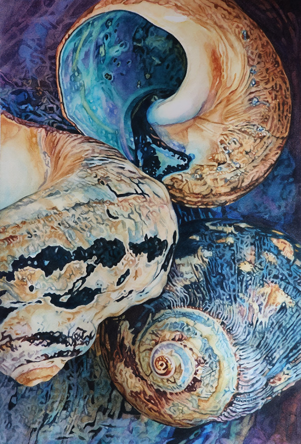 Bronwen Schalkwyk's COASTAL ENCHANTMENT - watercolour by Bronwen Schalkwyk