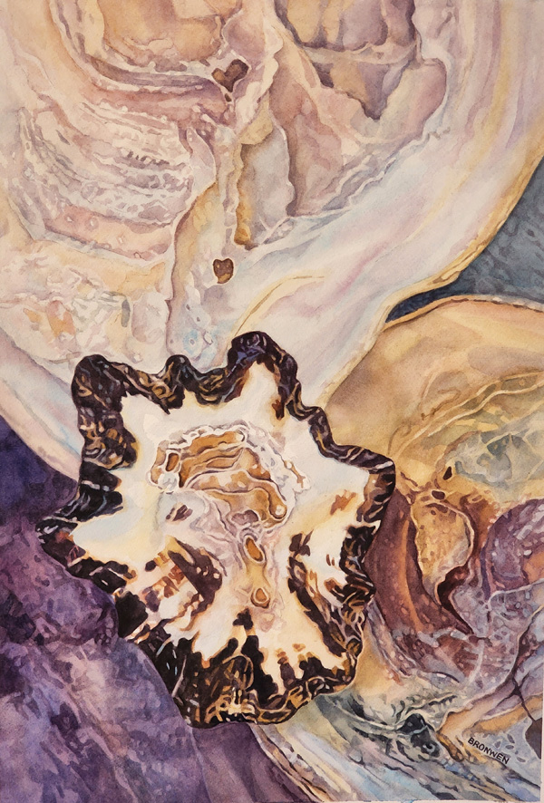 Bronwen Schalkwyk's COASTAL GRACE - watercolour by Bronwen Schalkwyk