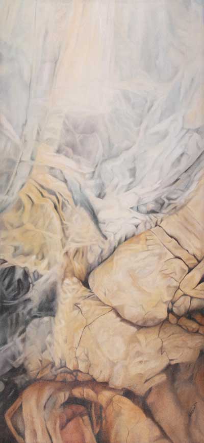 Bronwen Schalkwyk's LET THERE BE LIGHT - 600mm x 1300mm Oil Painting by Bronwen Schalkwyk
