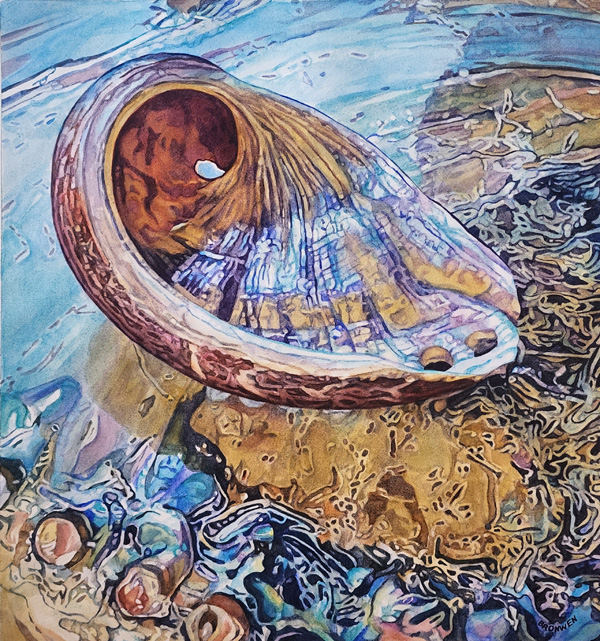 Bronwen Schalkwyk's PEARLESCENT - watercolour by Bronwen Schalkwyk