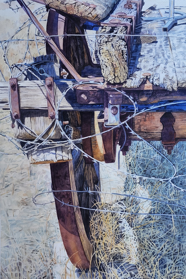Bronwen Schalkwyk's RUSTY'S WAYS - watercolour by Bronwen Schalkwyk